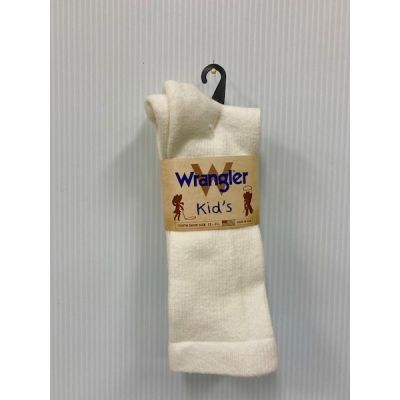 Wrangler Kid's White 2 Pair Boot Socks 09309-1000