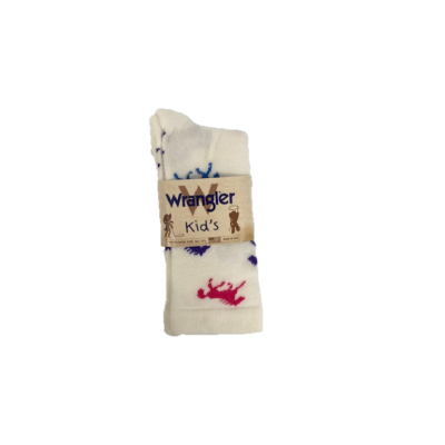 Wrangler White Socks for Girls 09406-G-WHT