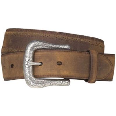 10004667 Distressed Brown Classic Perfed Edge Ariat Mens Belts