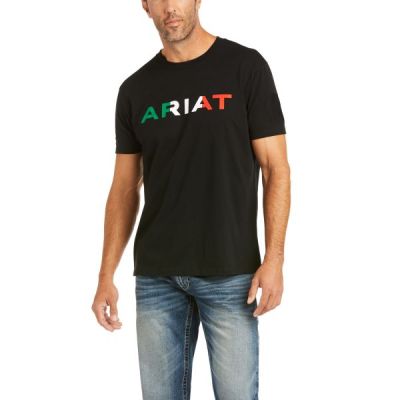 Ariat Black Viva Mexico Mens T-Shirt 10036630