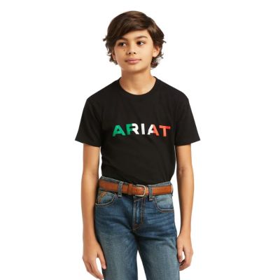 Ariat Black Viva Mexico Children's Short Sleeve T-Shirt 10039939