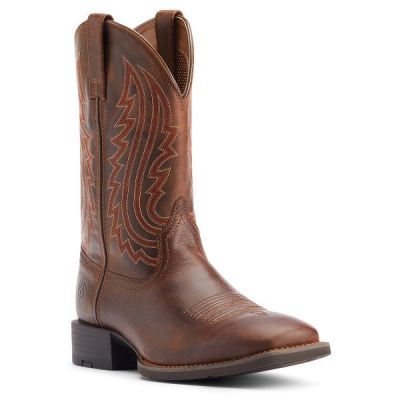 Ariat Almond Buff Sport Big Country Wide Square Toe Men's Western Boots 10044561