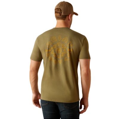 Ariat Military Heather Ariat Bisbee Circle Men's Short Sleeve T-Shirt 10051390
