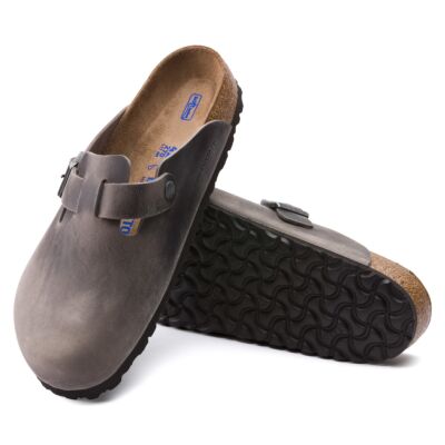 Birkenstock Iron Boston Soft Footbed Men's Clog Shoes R1013255