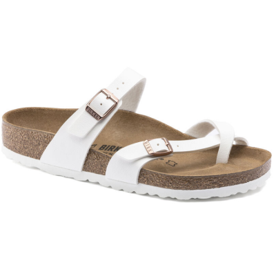 Birkenstock White Mayari Birko-Flor Women's Sandals 1014190