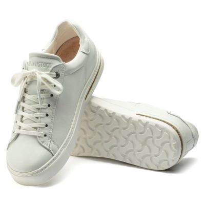 Birkenstock White Bend Low Womens Leather Sneakers 1017724