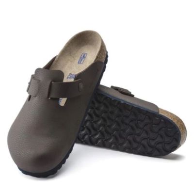 Birkenstock Brown/Desert Soil Roast Boston Soft Footbed Women's Clog Shoes 1020407