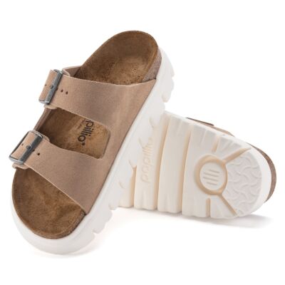 Birkenstock Warm Sand Arizona Chunky Suede Leather Women's Sandals N1024950