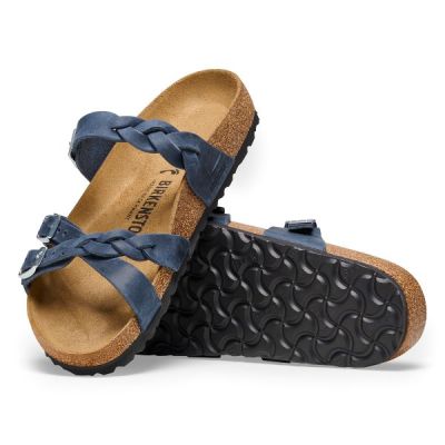 Birkenstock Navy Oiled Leather Franca Women's Sandals R1025054