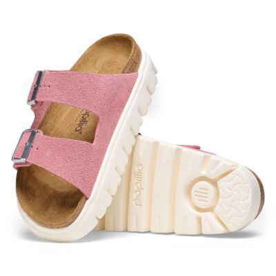 Birkenstock Candy Pink Arizona Chunky Suede Leather Women's Sandals N1025291
