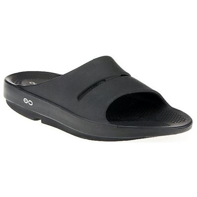 OOFOS Ooahh Men's Black Slide Sandal 1100-Black-Mens