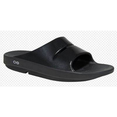 Oofos Black OOAHH LUXE Womens Comfort Slide Sandals 1101-BLACK