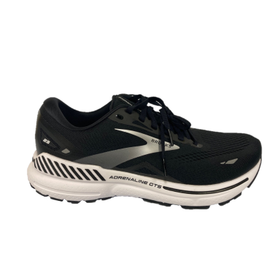 Brooks Black/White/Silver Adrenaline GTS 23 Wide Width Men's Road Running Shoes 110391-004
