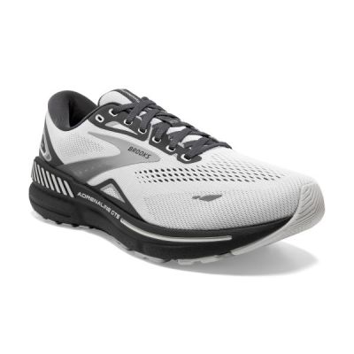 Brooks Oyster/Ebony/Alloy Adrenaline GTS 23 Men's Road Running Shoes 110391-065