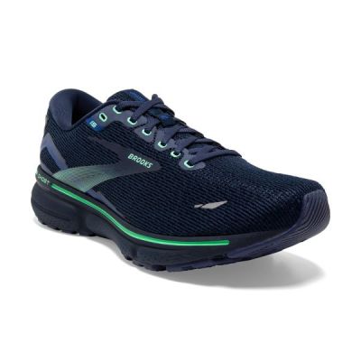 Brooks Crown Blue/Black/Green Ghost 15 Men's Running Shoes 110393-428