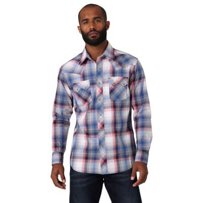 Wrangler Plaid Multi Retro Men's Modern Fit Western Shirt 112330420