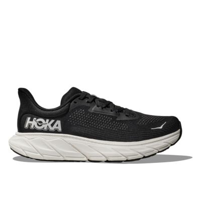 Hoka Black/White Arahi 7 Women's Wide Width Running Shoes 1147890-BWHT