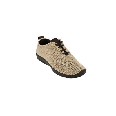 1151-LS-04 Beige Stretch Knit Lace-Up Comfort Arcopedico Womens Shoes