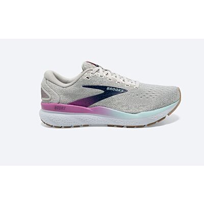 Brooks White/Grey/Estate Blue Ghost 16 Women's Road Running Shoes 120407-175