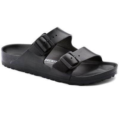 Birkenstock Black Arizona Essentials Womens Slide On Sandals 129423