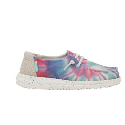 Hey Dude Rose Candy Tie Dye Wendy Youth Casual Shoes 130129864