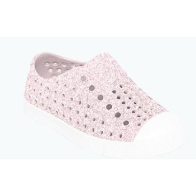 Native Milk Pink Bling/Shell White Jefferson Bling Children Shoes 13100112-6805