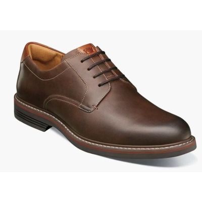 Florsheim Brown Norwalk Plain Toe Oxford Men's Dress Shoes 11369-215