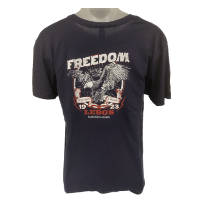 Carolina Cowboy Navy Freedom Eagle Lebo's Unisex T-Shirt 1365-NVY