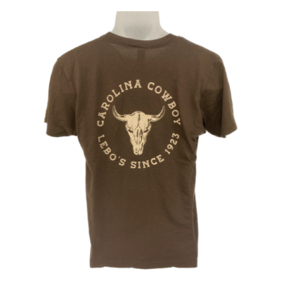 Carolina Cowboy Brown Steerhead Unisex T-Shirt 1367-BRN