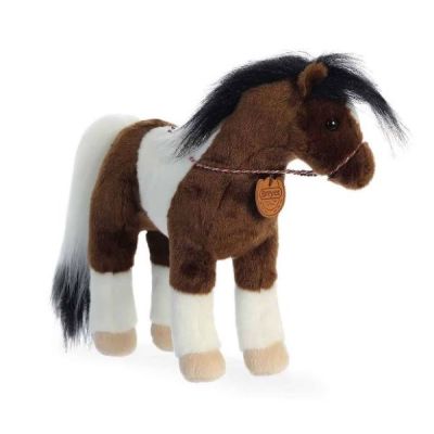 Breyer Plush by Aurora 13 inch Paint Horse in Corral Packing with Name Plate 14370