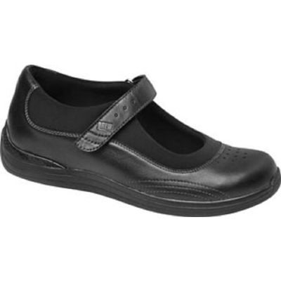 14375-99 Rose Black Lightweight Comfort Velcro Drew Womens Shoes
