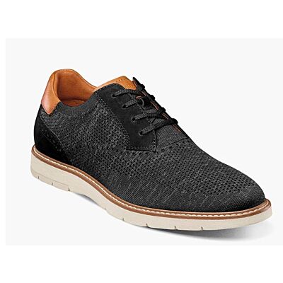 Florsheim Black Vibe Knit Plain Toe Men's Oxford Shoes 14420-001
