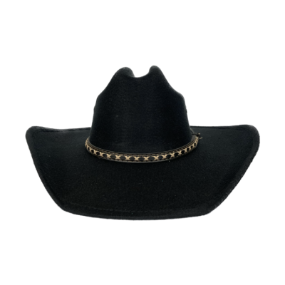 Lonestar Hats Black Children's Dude Western Hat with Bound Edge 19WLKLB