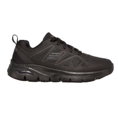 Skechers Black Arch Fit Sr Axtell Mens Work Shoes 200025