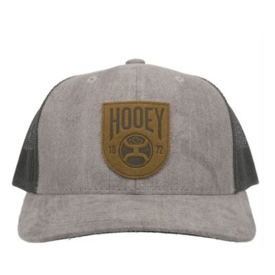 Hooey Bronx Grey and Charcoal Trucker Patch Hat 2103T-GYCH