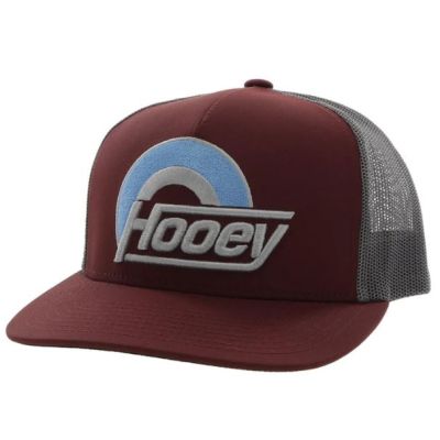 Hooey Maroon/Grey Suds Hat 2215T-MAGY