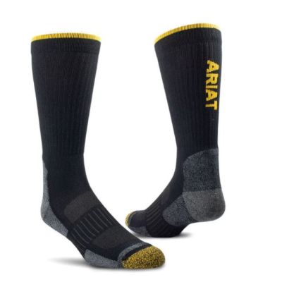 Ariat Black High Performance Tek Work Sock 2265-BLK
