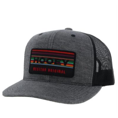 Hooey Grey/Black Horizon Hat with Serape/Black Patch 2335T-GYBK