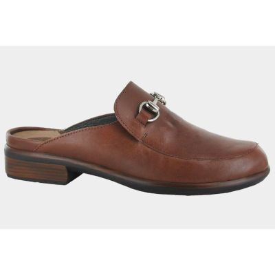 Naot Soft Chestnut Leather Halny Womens Mule Shoes 26014-ED0