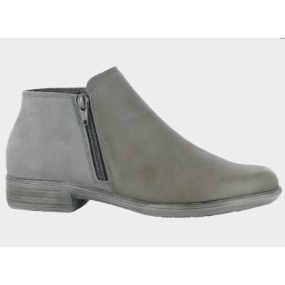 Naot Foggy Gray Leather with Smoke Gray Nubuck Helm Ladies Shoes 26030-NQ1