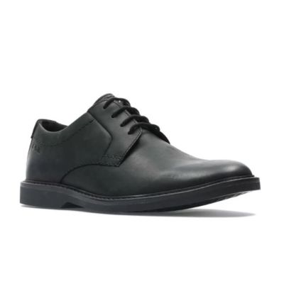 Clarks Black Atticus LT Lace Black Leather Mens Dress Casual Shoes 26163239