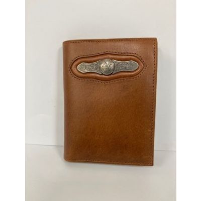Boomer Leather Trifold Concho Men's Wallet 3006T-BRN