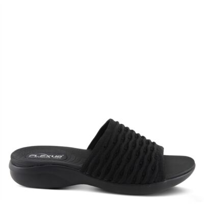 Spring Step Black Flexus Deondre Women's Sandals DEONDRE-B