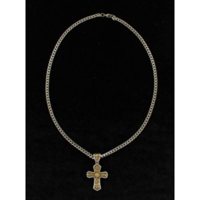 Twister Men's Cross Pendant Chain Necklace 32120