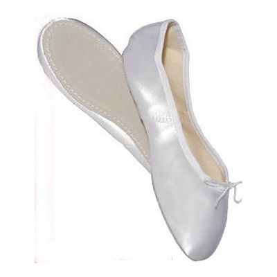 3301 White Satin Full Sole Kids Ballet Shoes