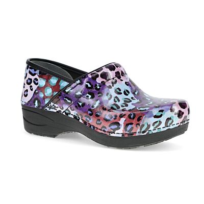 Dansko Purple Leopard Patent XP 2.0 Women's Clog Shoes 3950-590202