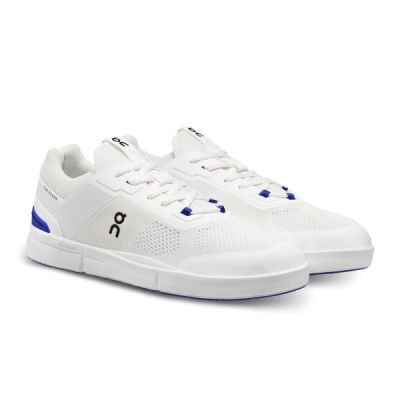 On Undyed-White/Indigo THE ROGER Spin Men's Athletic Shoes 3MD11471089