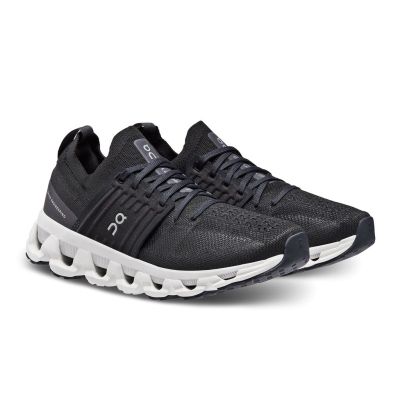 On All Black Cloudswift 3 (White Sole) Women's Running Shoes 3WD10450485