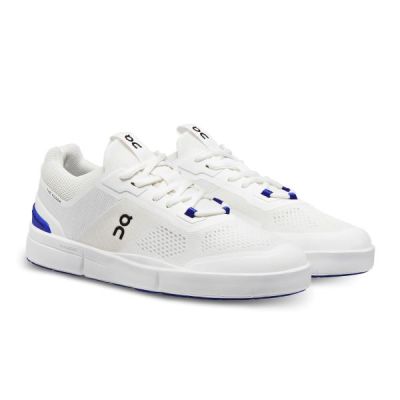 On Undyed-White/Indigo THE ROGER Spin Women's Athletic Shoes 3WD11481089