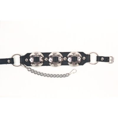405N/D/V Black Strap with Concho Almax Boot Bracelets